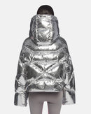 KRJ-CROP ICONIC MILANO IN SILVER MIRROR