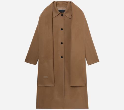 JUN-DOUBLE FACE MUFFLER COAT