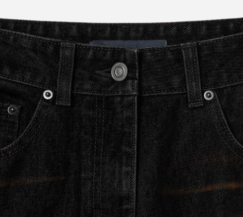 JUN-[ESSENTIAL] BOOTCUT VELVET DENIM PANTS