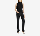 COU-DRAPED CREPE JERSEY TOP