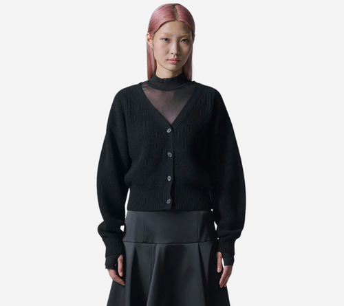 JUN-V-NECK VOLUME CARDIGAN