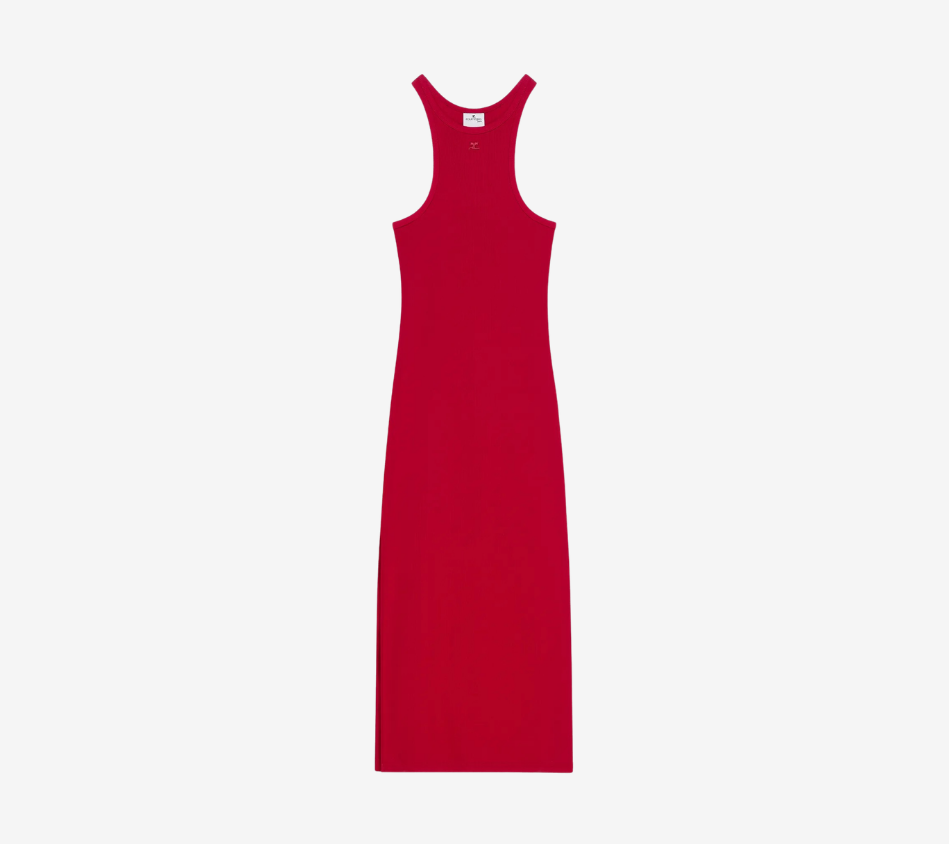 COU-SCUBA 90'S RIB LONG DRESS