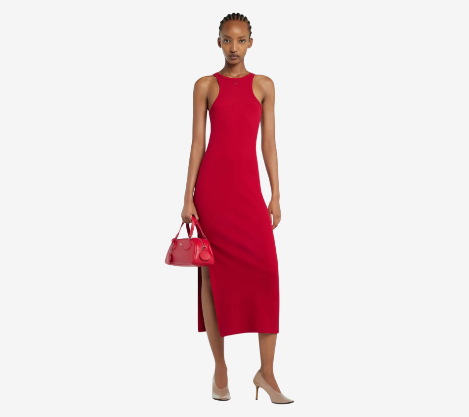 COU-SCUBA 90'S RIB LONG DRESS