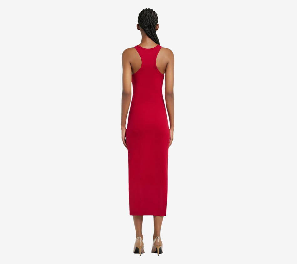 COU-SCUBA 90'S RIB LONG DRESS