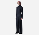 JUN-WAIST BLOCKED PIN TUCK FLANNEL PANTS