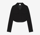 COU-2-POCKET COTTON CROP SHIRT