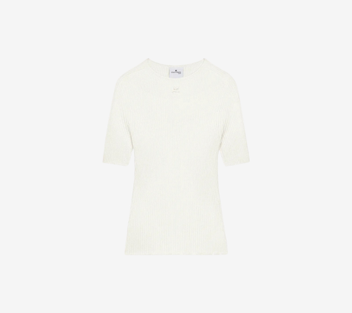 COU-SOLAR LIGHT RIB SS SWEATER