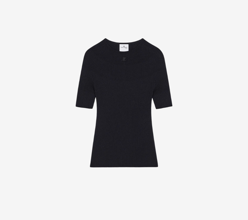 COU-SOLAR LIGHT RIB SS SWEATER