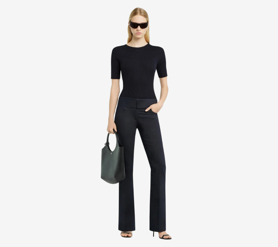 COU-SOLAR LIGHT RIB SS SWEATER