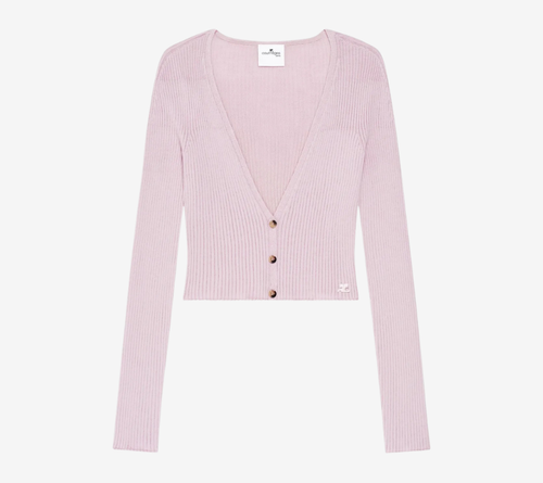COU-SOLAR LIGHT RIB CARDIGAN