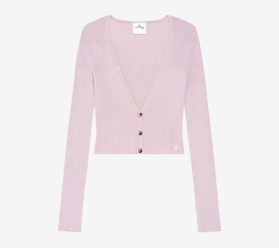 COU-SOLAR LIGHT RIB CARDIGAN
