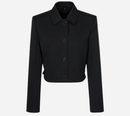 JUN-COLLAR DETACHABLE CROP JACKET