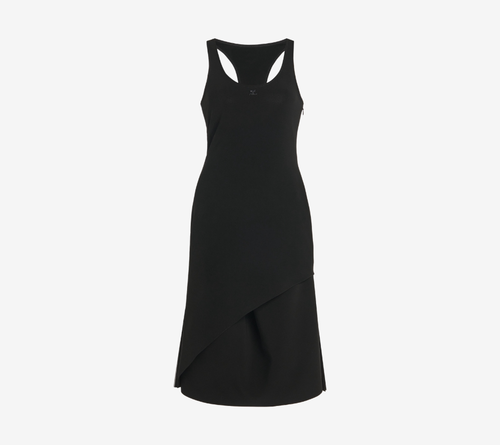 COU-INFINITY PLEATS CREPE A-LINE DRESS