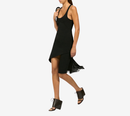 COU-INFINITY PLEATS CREPE A-LINE DRESS
