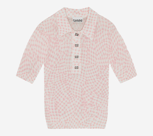 ÁO POLO GAN-SHEER VẢI COTTON IN HỌA TIẾT