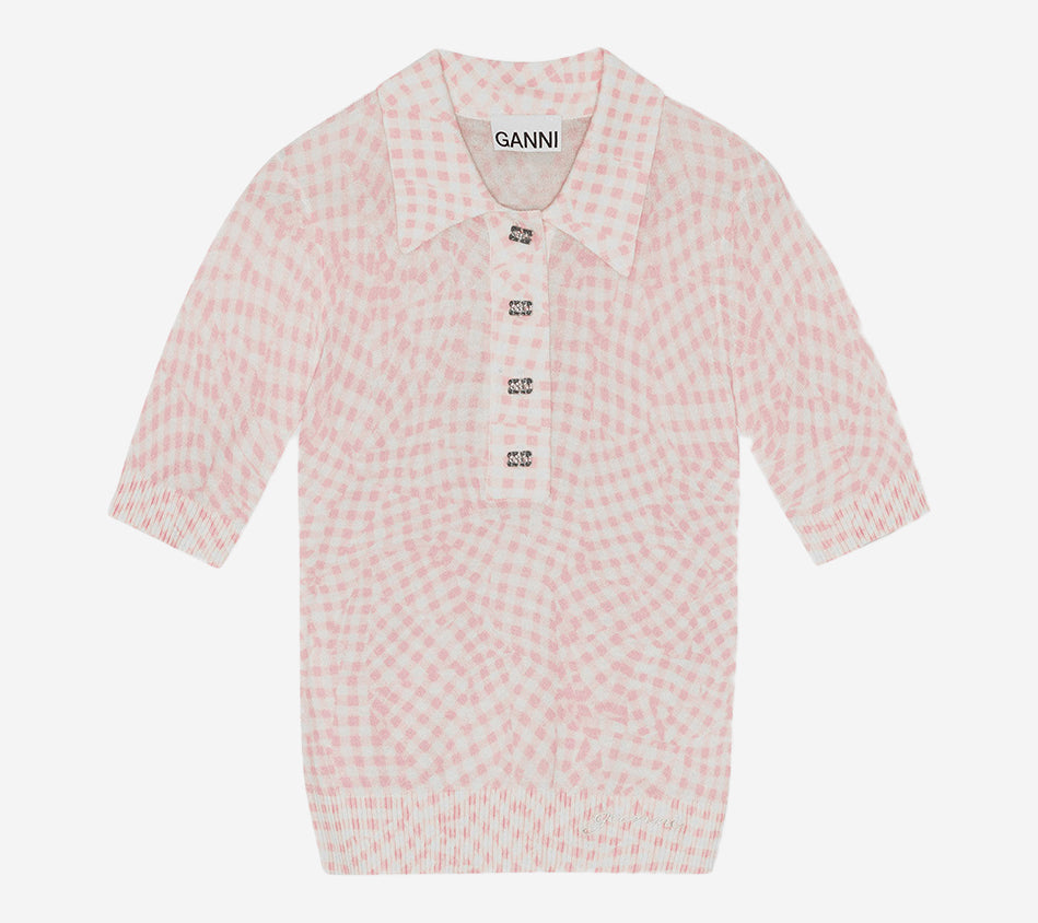 ÁO POLO GAN-SHEER VẢI COTTON IN HỌA TIẾT