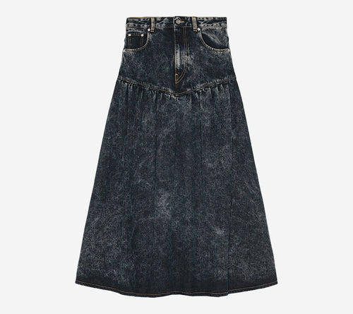 CHÂN VÁY DÀI DENIM GAN-LIGHT