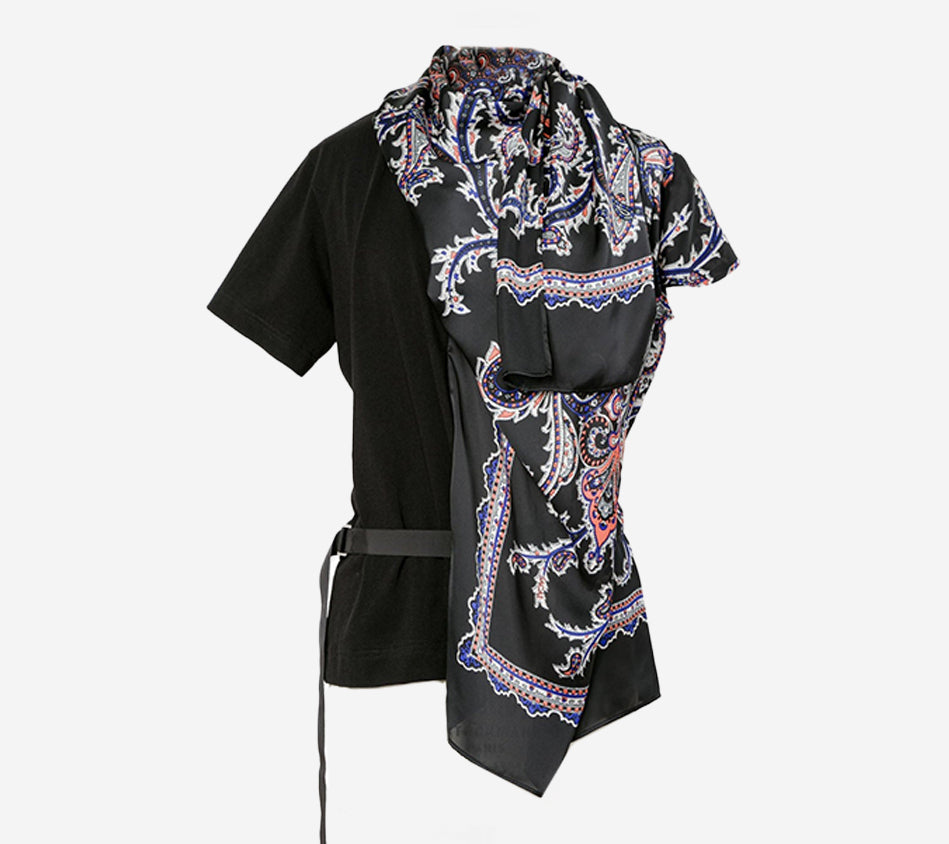 ÁO PHÔNG CHẤT LIỆU JERSEY COTTON VỚI HỌA TIẾT SAC-PAISLEY