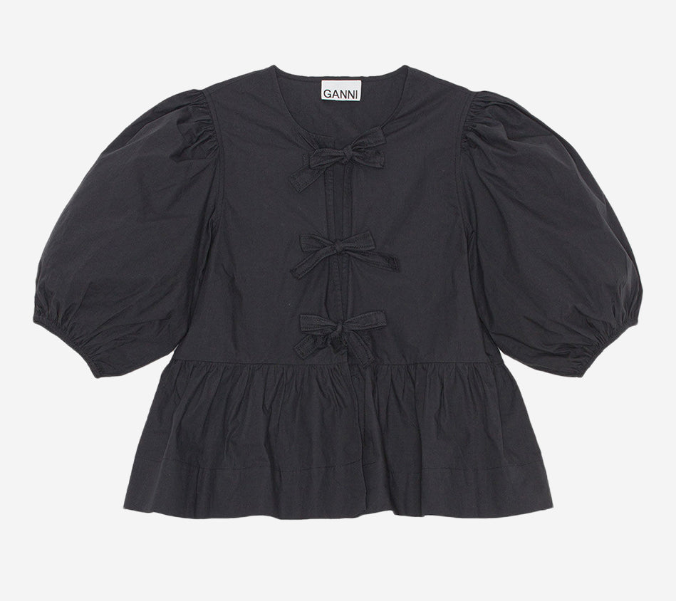 ÁO KIỂU GAN-COTTON POPLIN XÒE VẠT