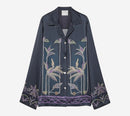 FOT-"SOGNI" PRINT ENVERS SATIN PAJAMA SHIRT