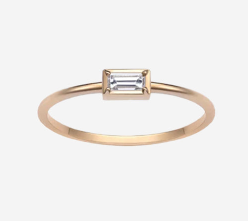 BRT-RING YELLOW BEE BAGUETTE Serial n. AAB38506 Khối lượng tịnh vàng 1,08 g