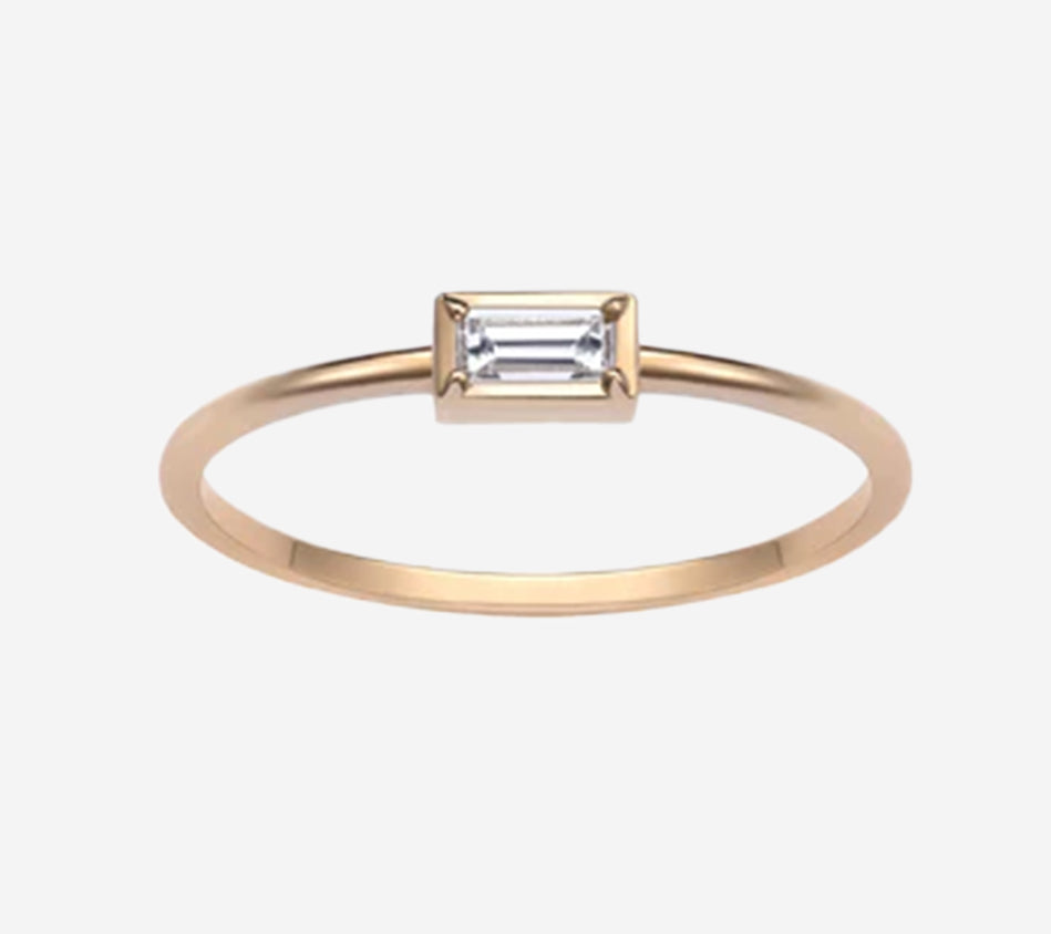 BRT-RING YELLOW BEE BAGUETTE Serial n. AAB38506 Khối lượng tịnh vàng 1,08 g