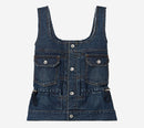 ÁO HAI DÂY DENIM SAC