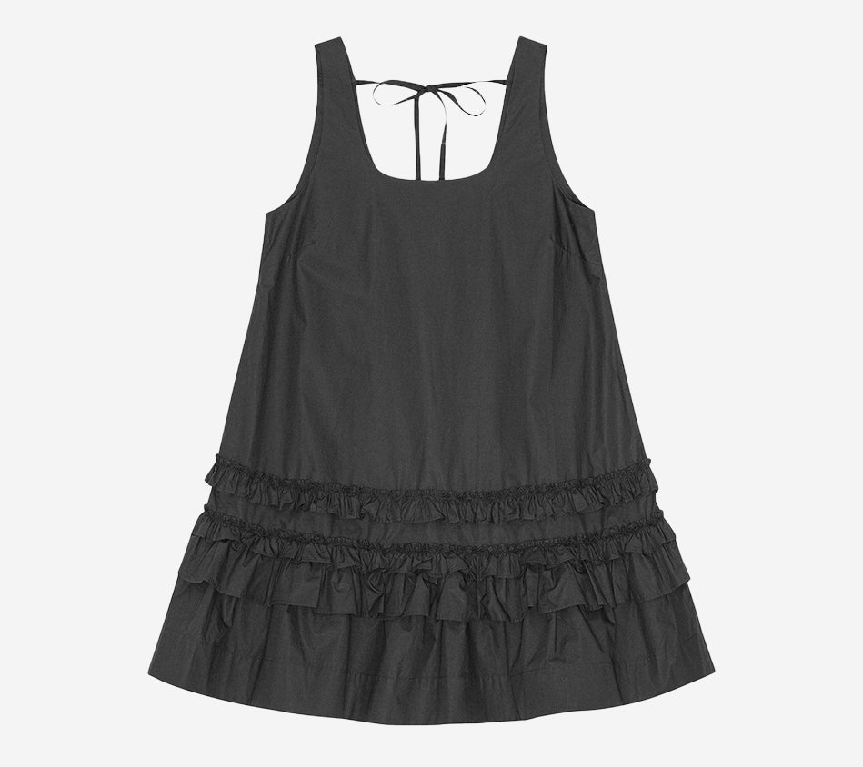 VÁY NGẮN CHỮ U GAN-COTTON POPLIN