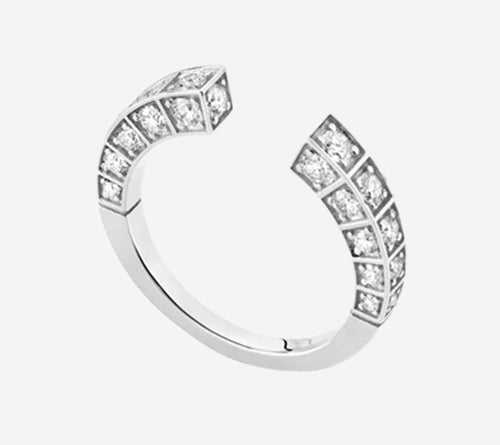 BRT-RING LINEA BOLD FULL DIAMOND WHITE Số seri AAB34757 Khối lượng vàng thực 3,8 g