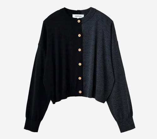 ÁO KHOÁC CARDIGAN ENF-BICOLOR