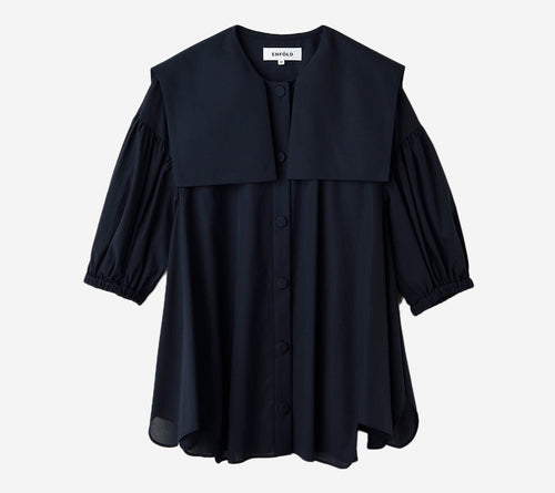 ÁO BLOUSE ENF-SAILOR CỔ CỔ ĐIỂN TAY PHỒNG