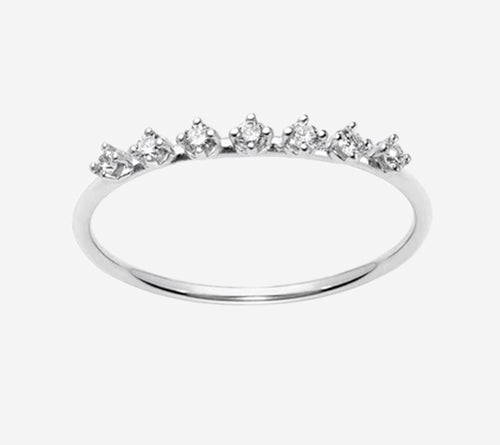 BRT-RING TRẮNG SOLITAIRE DÀI TRẮNG Mã số AAB50524 Khối lượng vàng ròng 0,92 g