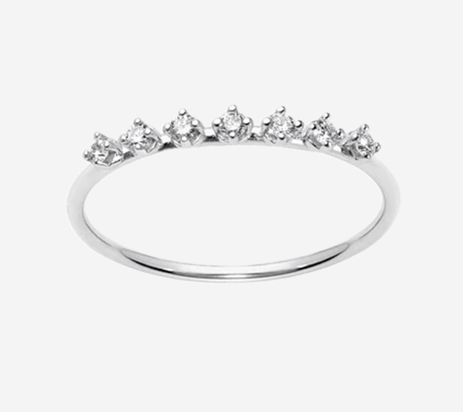 BRT-RING TRẮNG SOLITAIRE DÀI TRẮNG Mã số AAB50524 Khối lượng vàng ròng 0,92 g