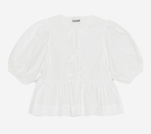 ÁO KIỂU GAN-COTTON POPLIN XÒE VẠT