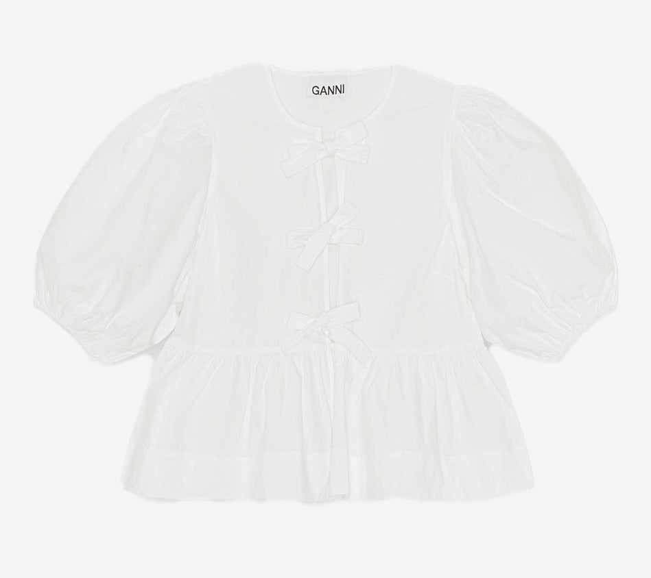 ÁO KIỂU GAN-COTTON POPLIN XÒE VẠT