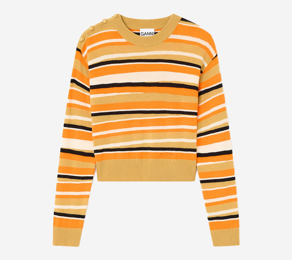 ÁO LEN CASHMERE SỌC RÁCH GAN