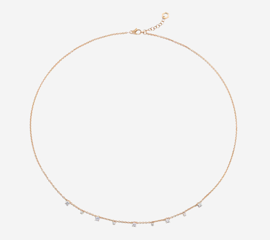 BRT-NECKLACE MULTISOLITAIRE Y Số sê-ri AAB54175 Trọng lượng vàng ròng 3,98 g