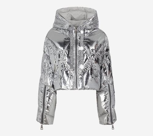 KRJ-CROP ICONIC MILANO IN SILVER MIRROR