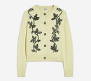 JIL-CN LS CARDIGAN W/ VELVET EMB