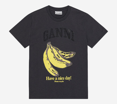 GAN-BASIC ÁO THUN CHUỐI RELAXED COTTON JERSEY