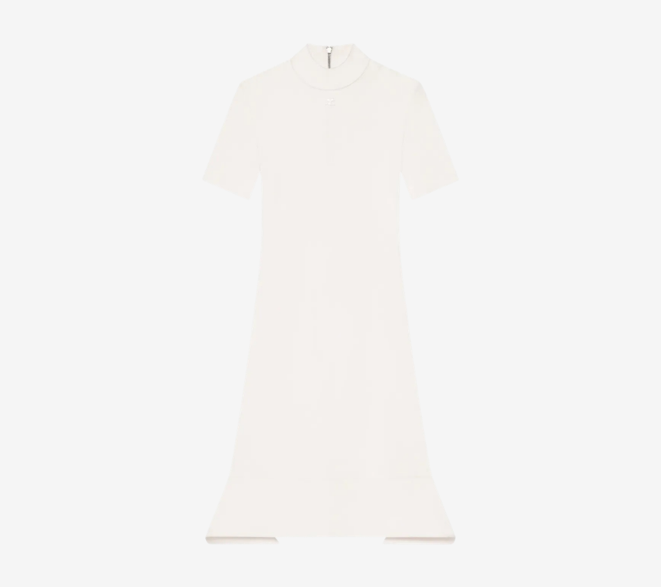 COU-SCUBA CREPE KNIT DRESS