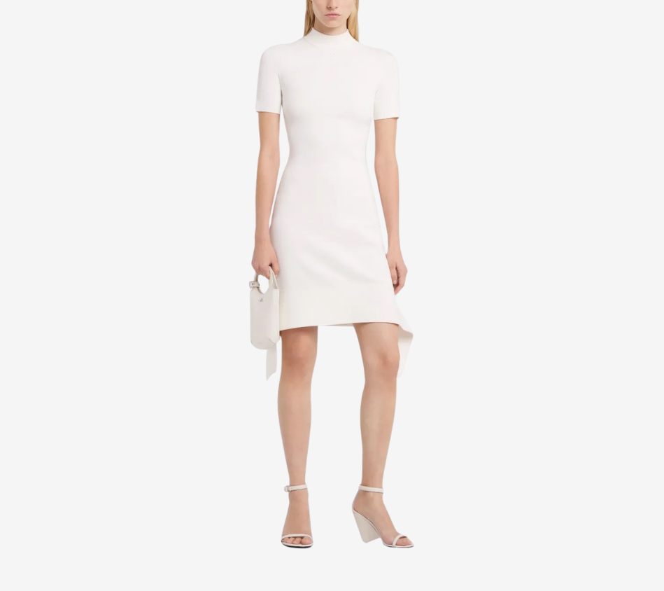 COU-SCUBA CREPE KNIT DRESS