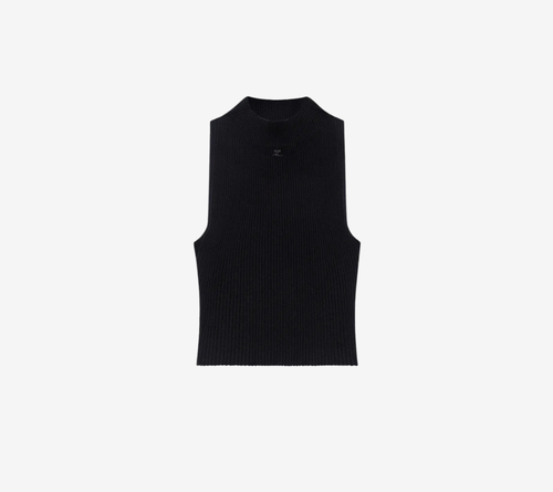 COU-MOCKNECK LIGHT RIB TOP