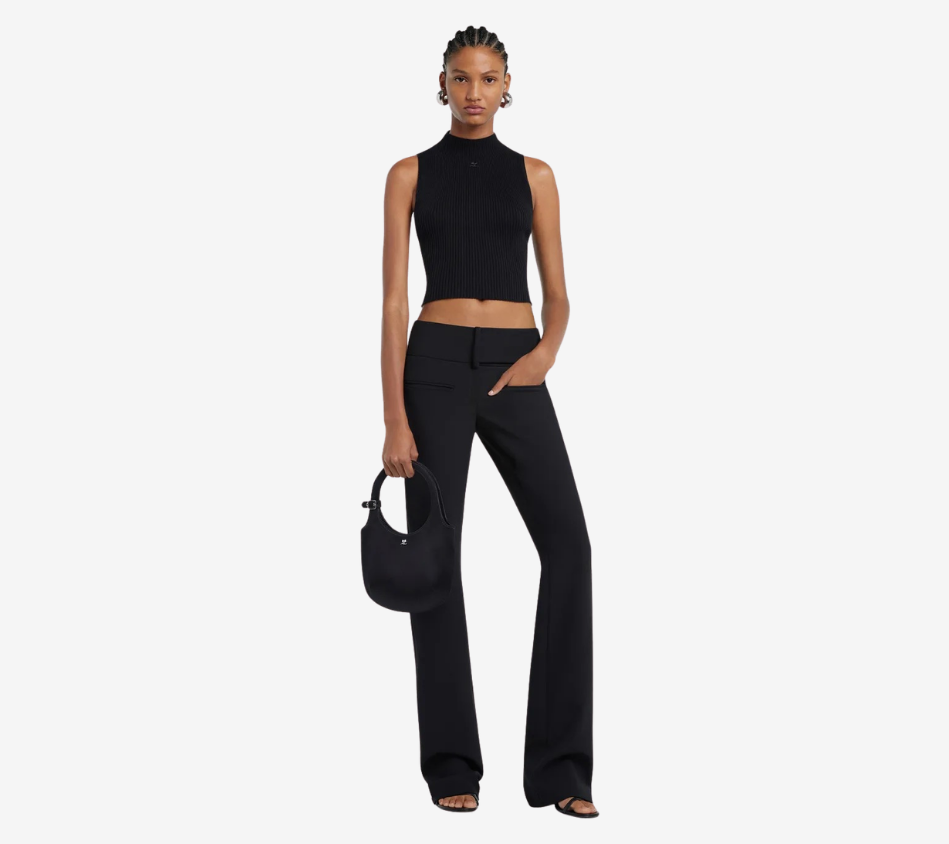 COU-MOCKNECK LIGHT RIB TOP