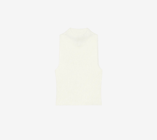 COU-MOCKNECK LIGHT RIB TOP