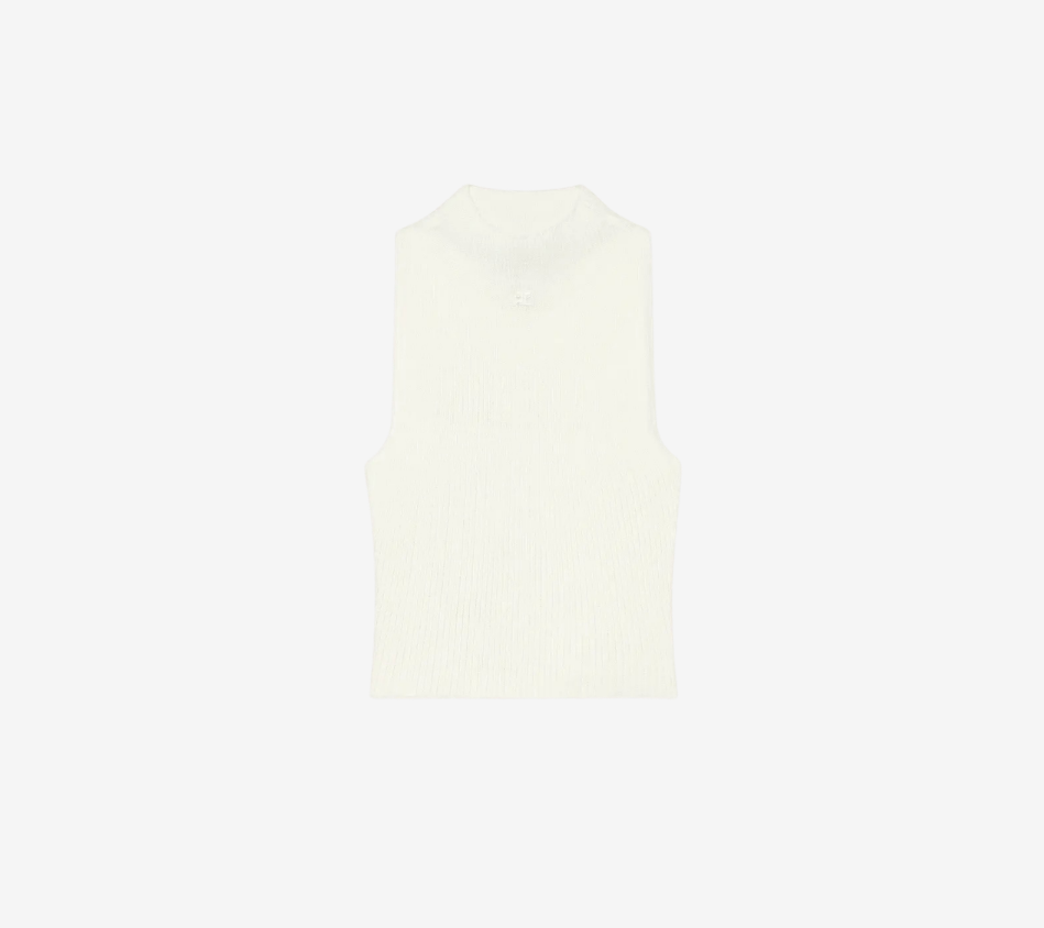 COU-MOCKNECK LIGHT RIB TOP