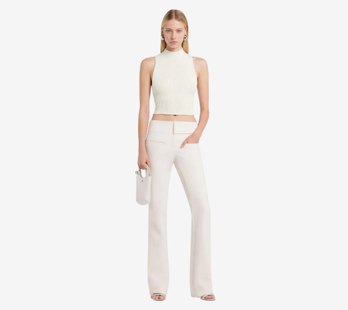 COU-MOCKNECK LIGHT RIB TOP