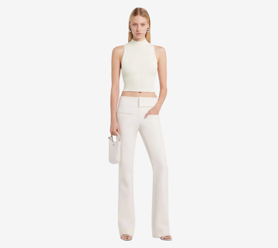COU-MOCKNECK LIGHT RIB TOP