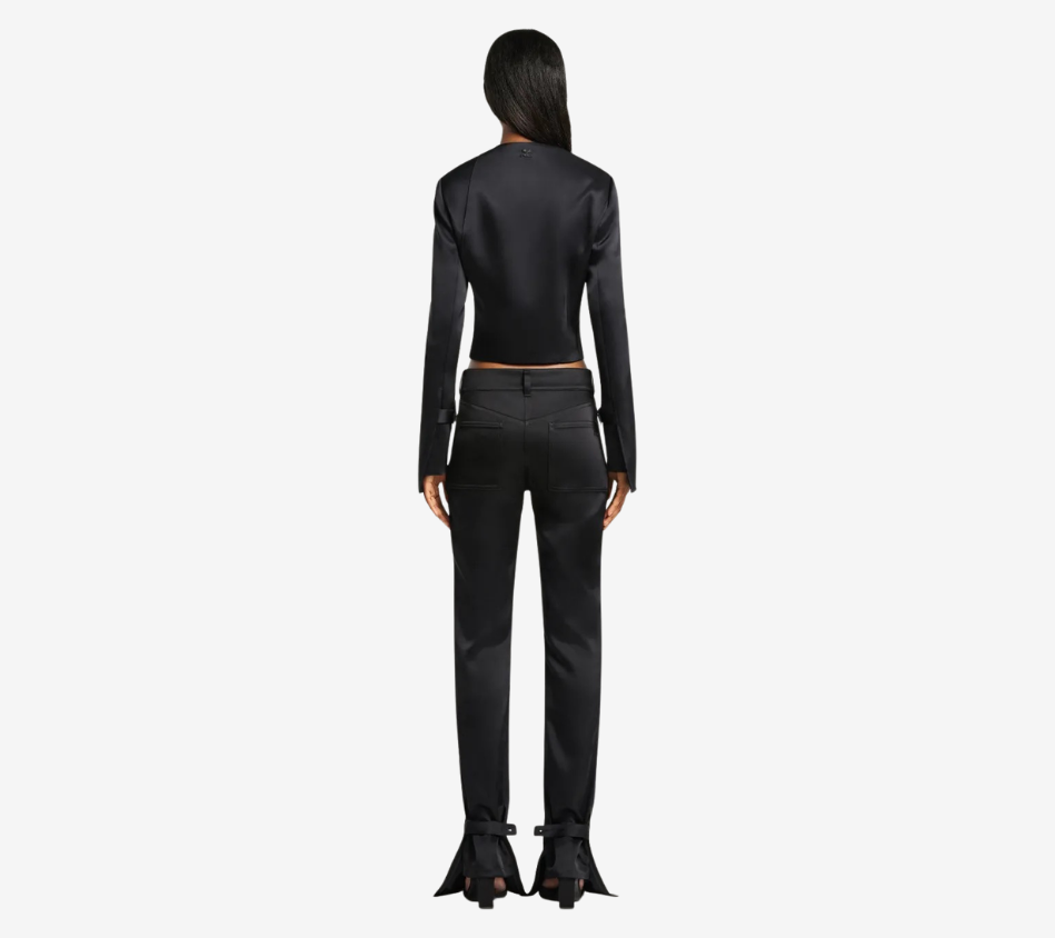 COU-OBLIQUE SATIN TAILORED JACKET