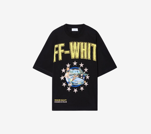 OWH-FRESCO STAR OVER S/S TEE BLACK - LIGHT Y)